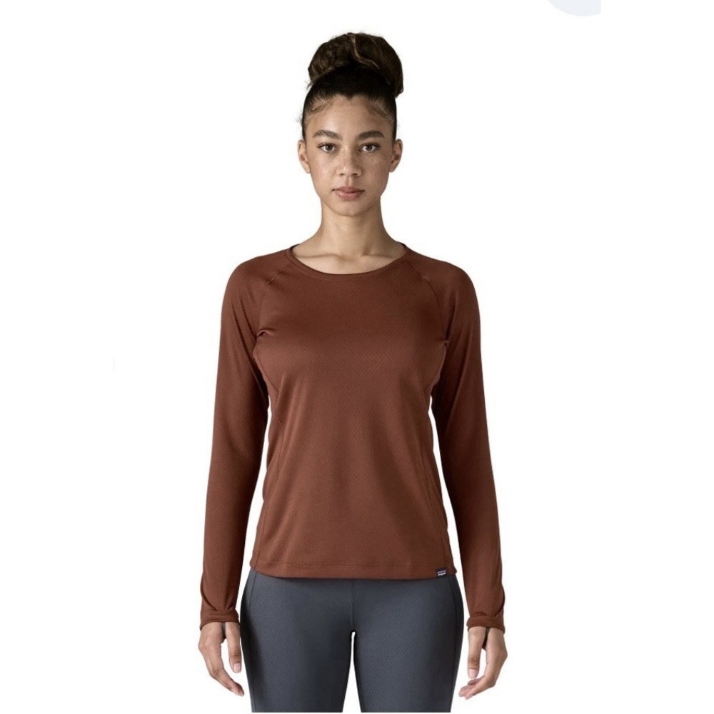 Patagonia Capilene Midweight Crew Base Layer LS Top Small Dried Vanilla $89